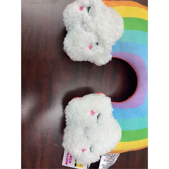 NWT Rainbow with Clouds Neck Pillow #3 - Picture 2 of 4